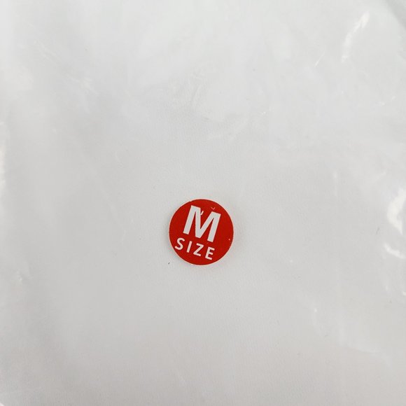 New Chalier Womens Medium White Ruffle Sleeve Shift Dress V-Neck Chiffon Poly - Picture 14 of 15